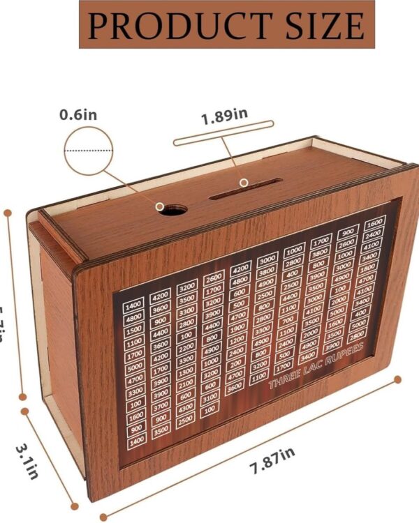 Wooden Digital Money Saving Box - Image 3