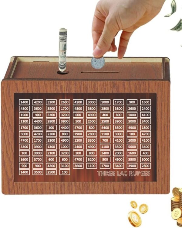 Wooden Digital Money Saving Box