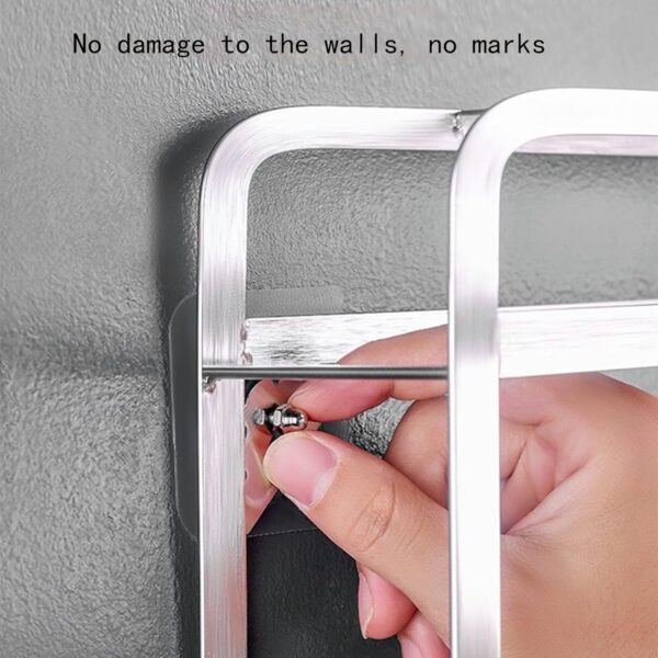 20 PCS Heavy Duty Adhesive Wall Hooks – No Drill, No Nail Sticker Hangers for Shelves & Frames - Image 4